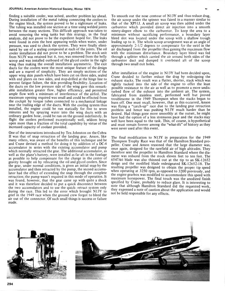 P-51D Racing Aircraft Anson Johnson conversion set for Eduard kit P-51D 1/48