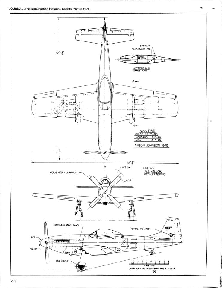 P-51D Racing Aircraft Anson Johnson conversion set for Eduard kit P-51D 1/48