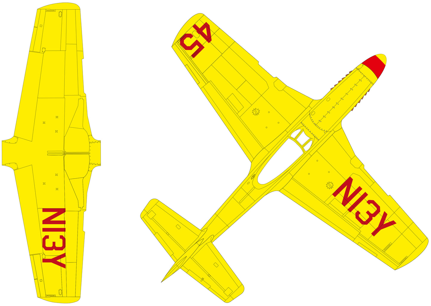 P-51D Racing Aircraft Anson Johnson conversion set for Eduard kit P-51D 1/48