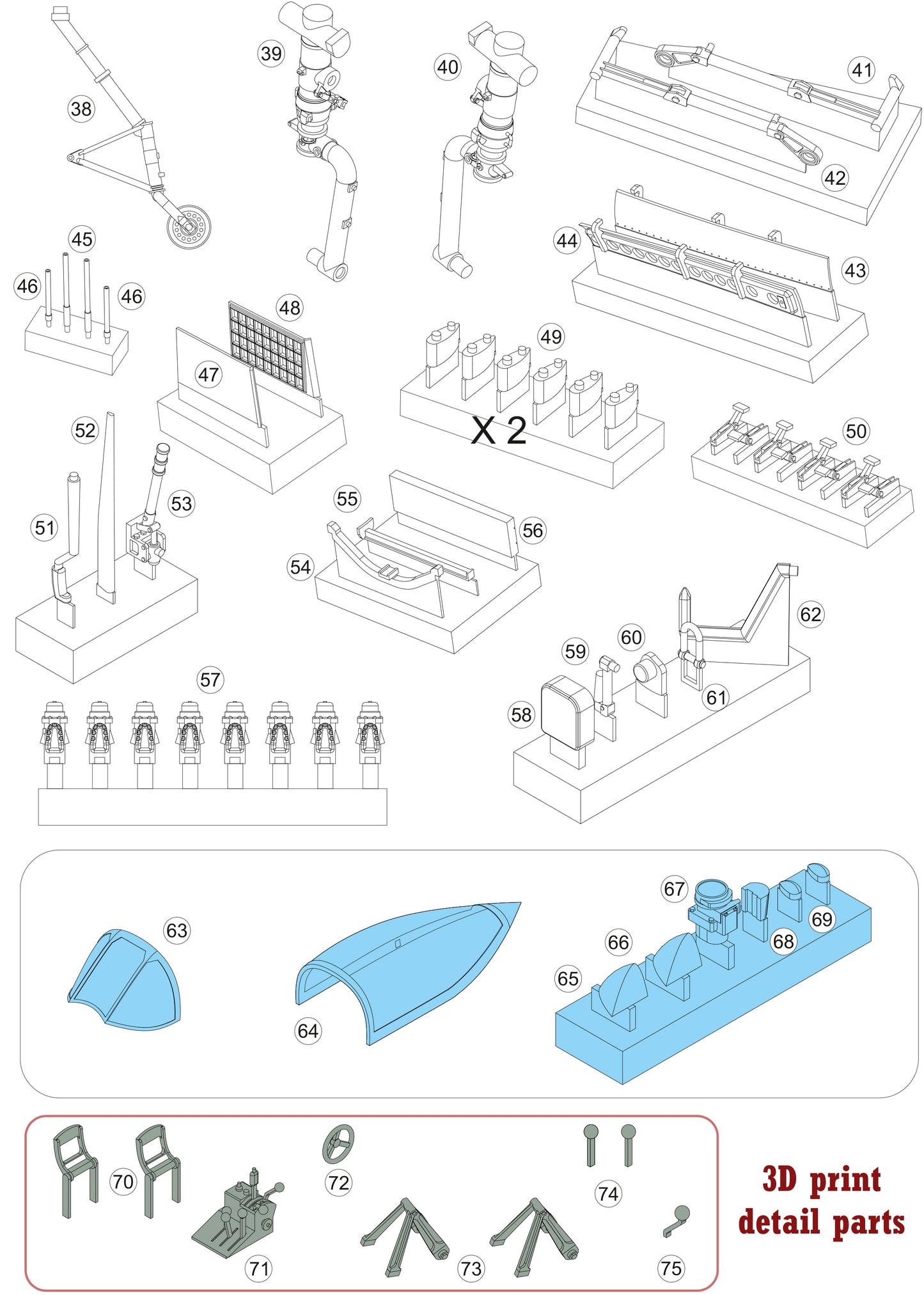 Martin AM-1 Mauler model kit, 1/32 scale