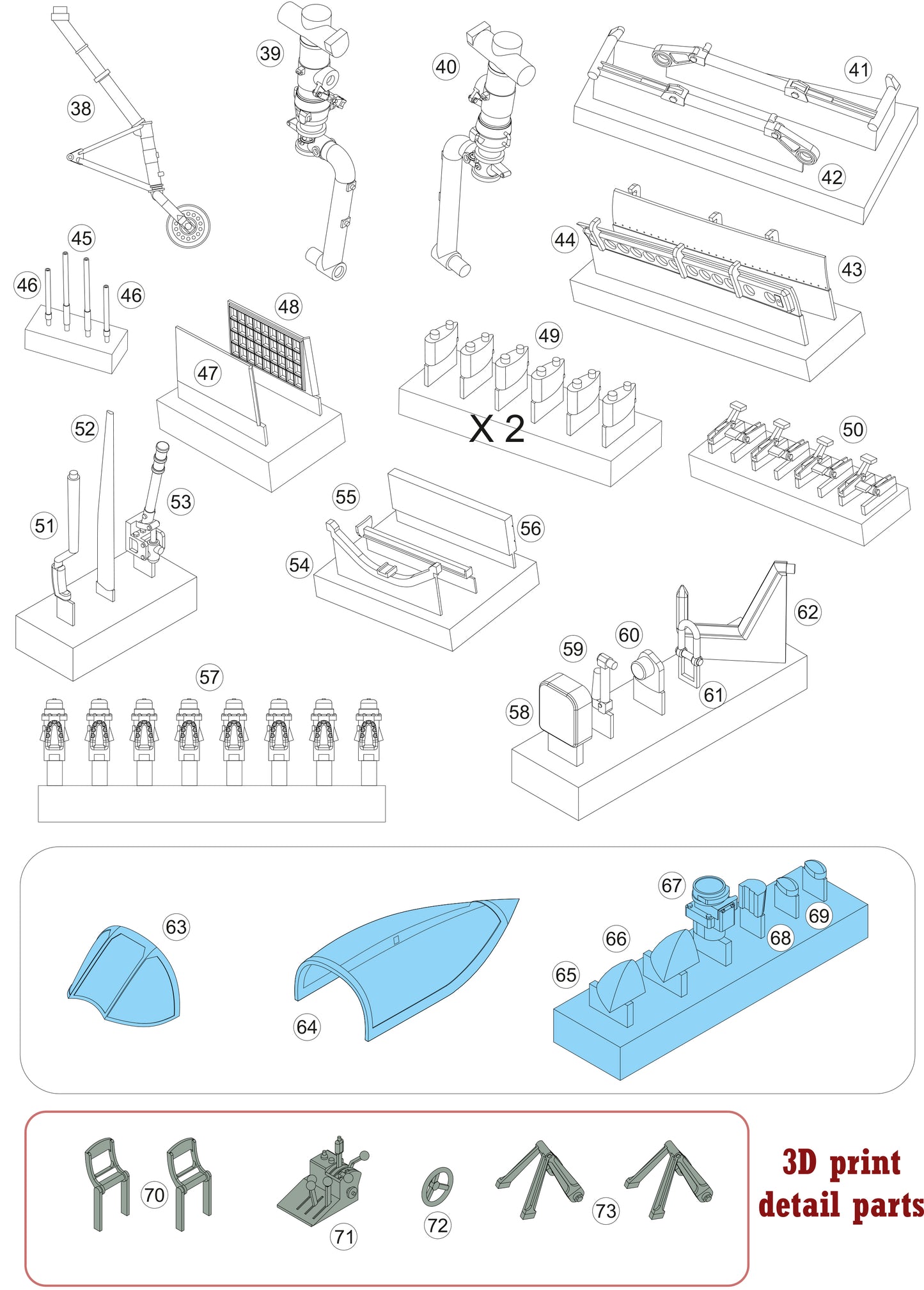 Martin AM-1 Mauler model kit, 1/48 scale