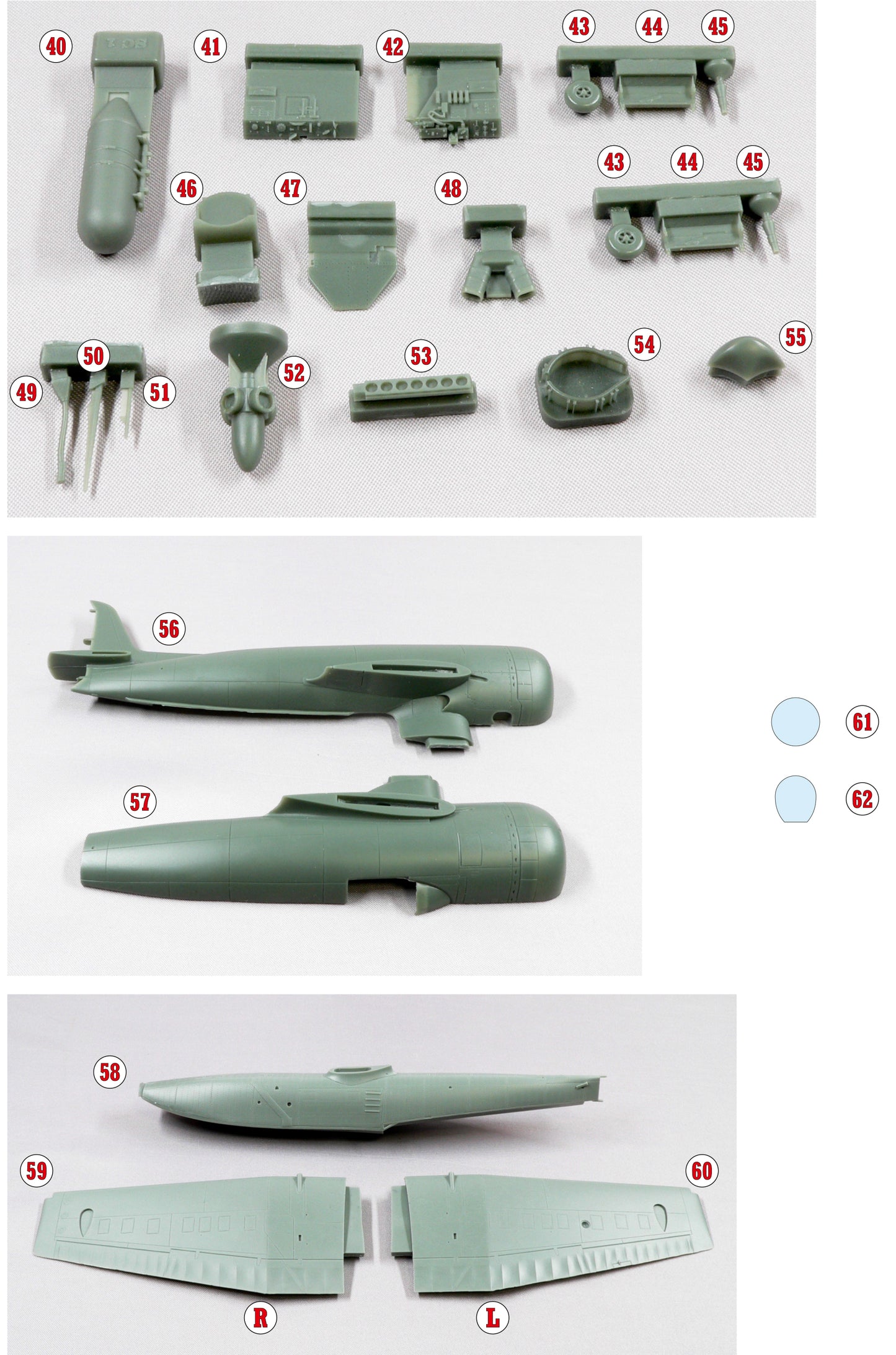 Curtiss SC-1 Seahawk 1/48 scale model kit