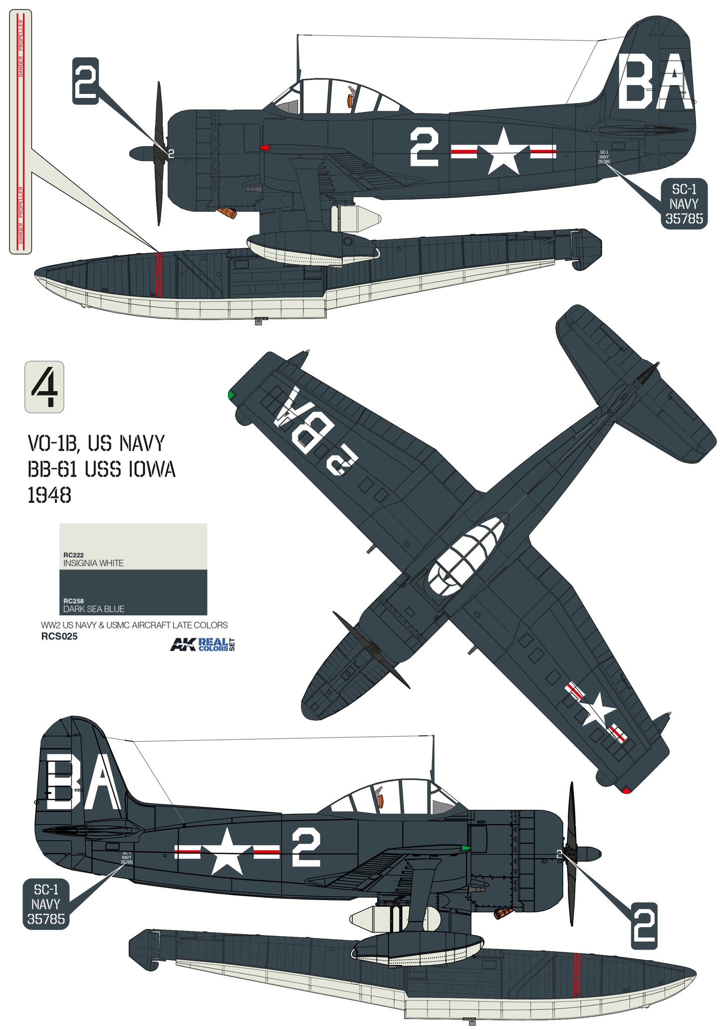 Curtiss SC-1 Seahawk 1/48 scale model kit
