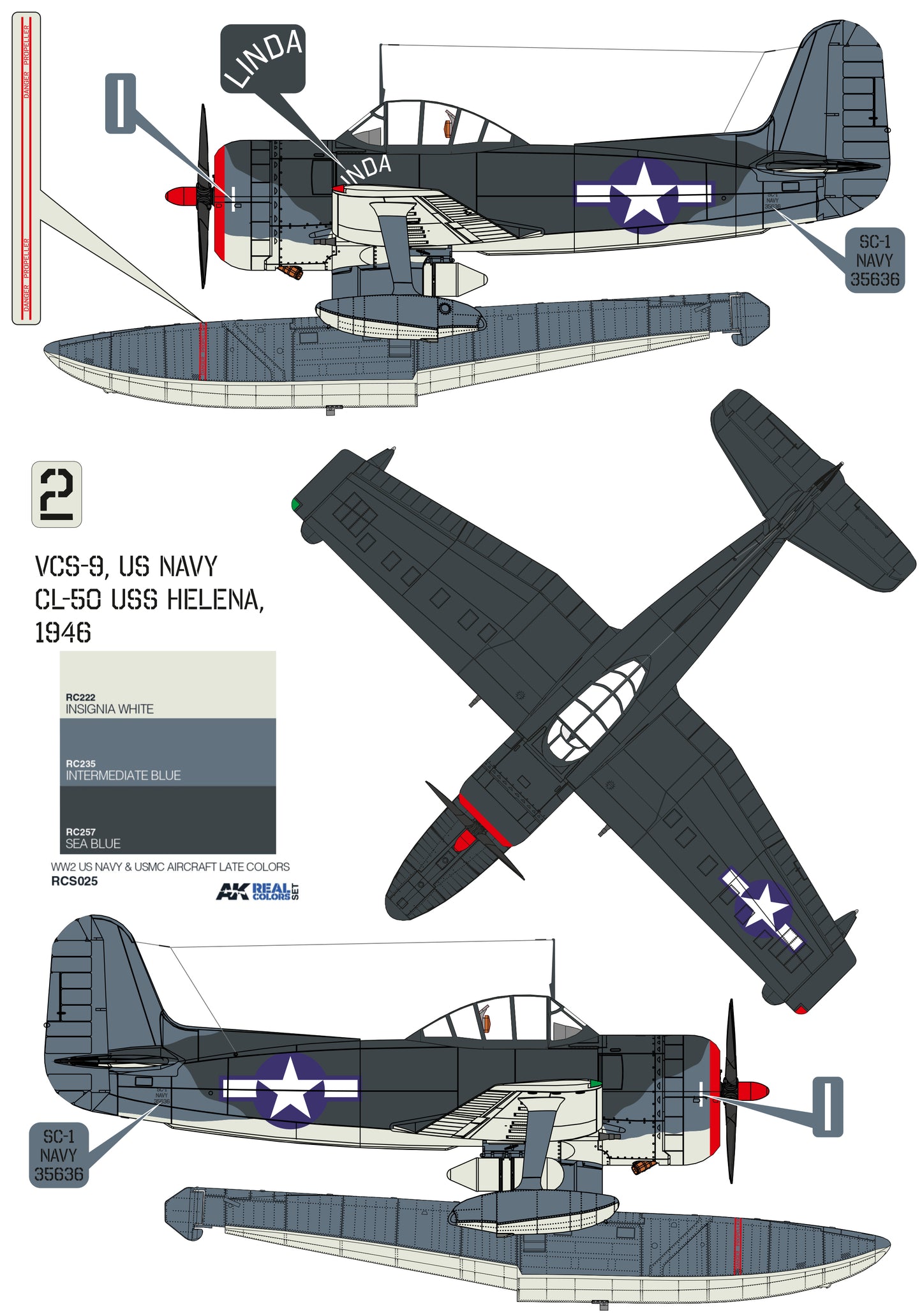 Curtiss SC-1 Seahawk 1/32 scale model kit