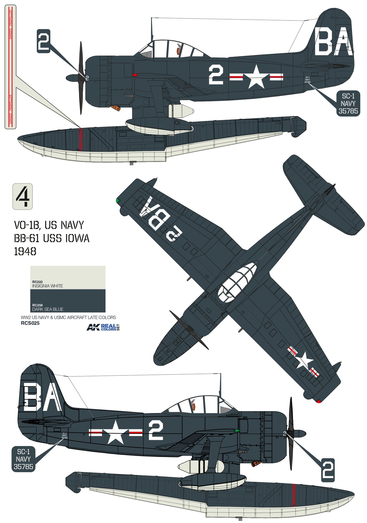 Curtiss SC-1 Seahawk 1/32 scale model kit – Halberd Models