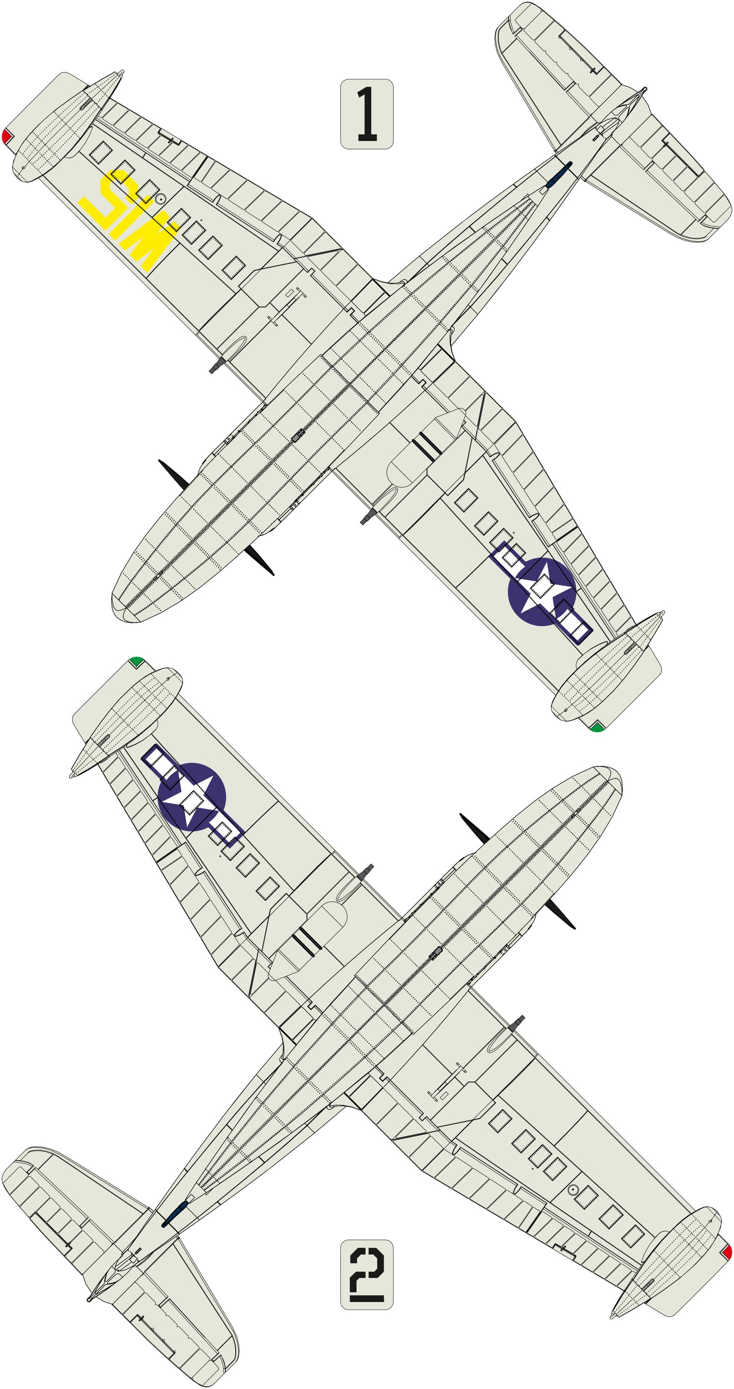 Curtiss SC-1 Seahawk 1/32 scale model kit