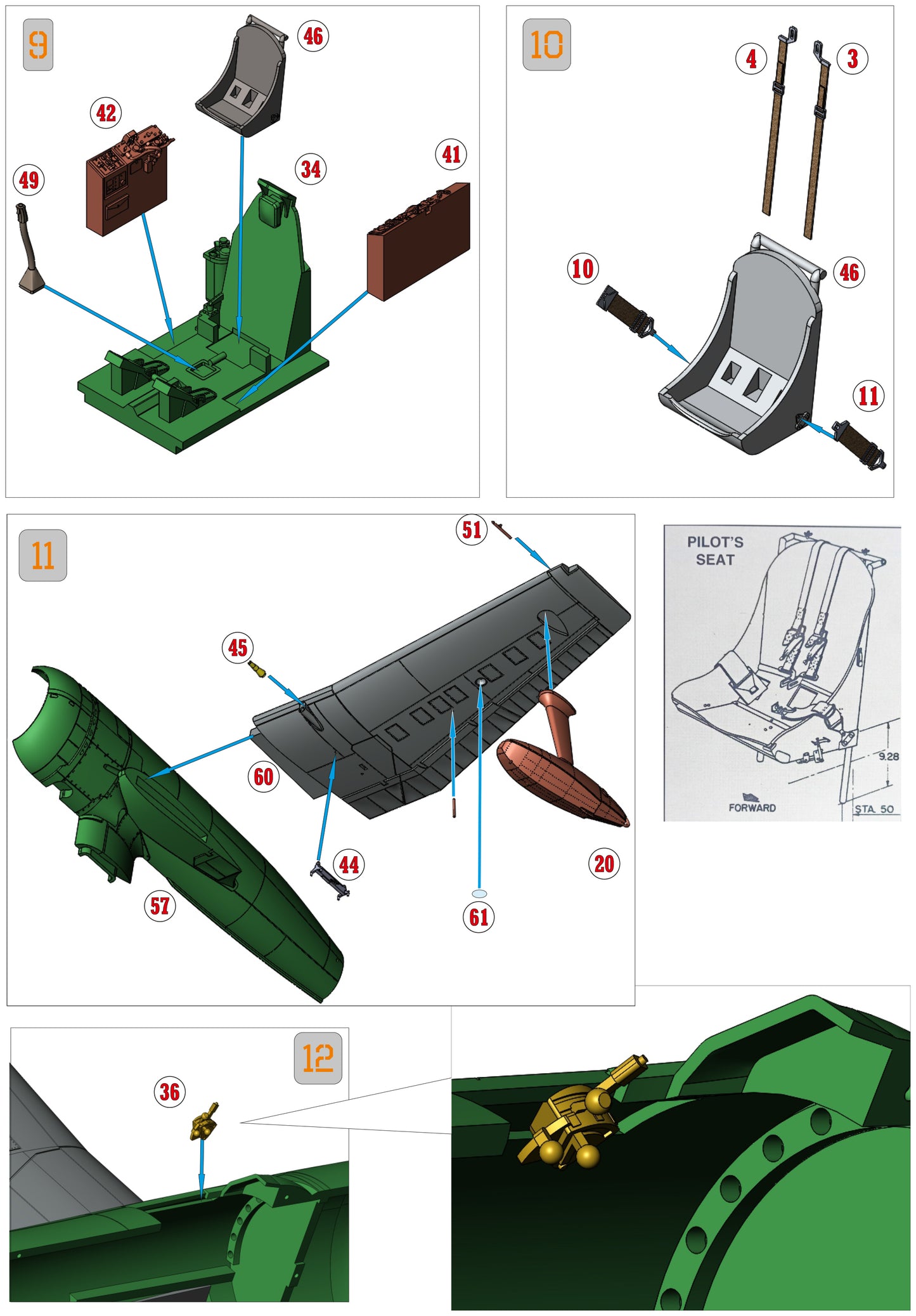 Curtiss SC-1 Seahawk 1/32 scale model kit