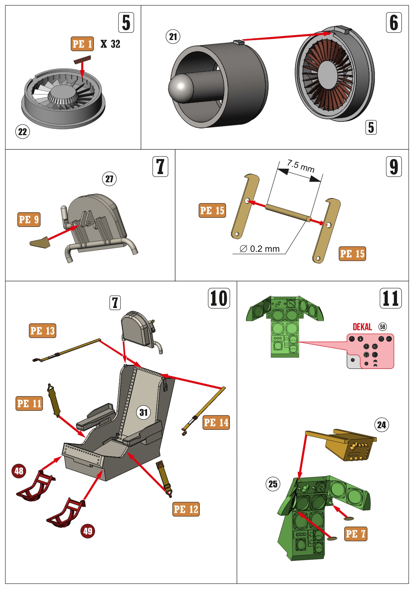 McDonnell XF-85 Goblin model kit, 1/24 scale