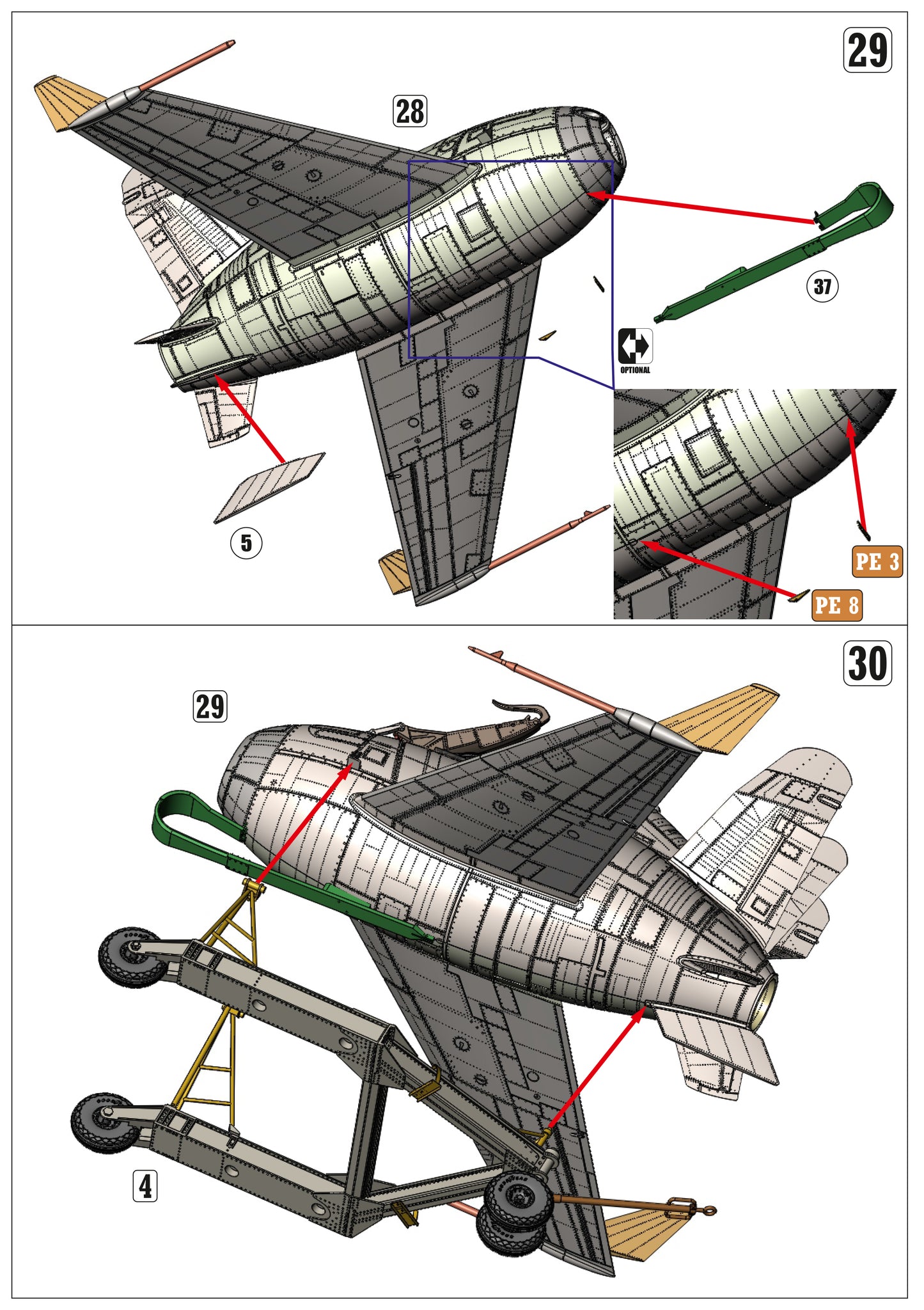 McDonnell XF-85 Goblin model kit,  1/48 scale.