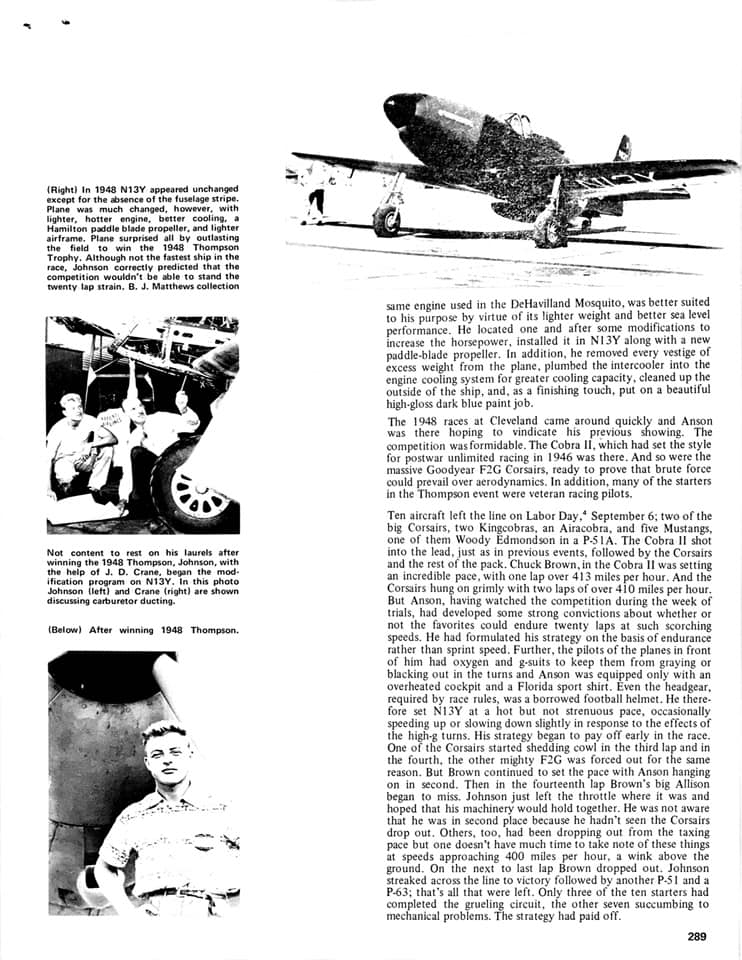 P-51D Racing Aircraft Anson Johnson conversion set for Eduard kit P-51D 1/48