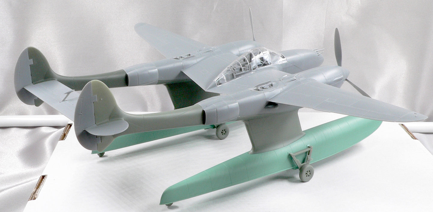 P-38 Floatplane conversion set for Tamiya kit P-38F/G 1/48 scale