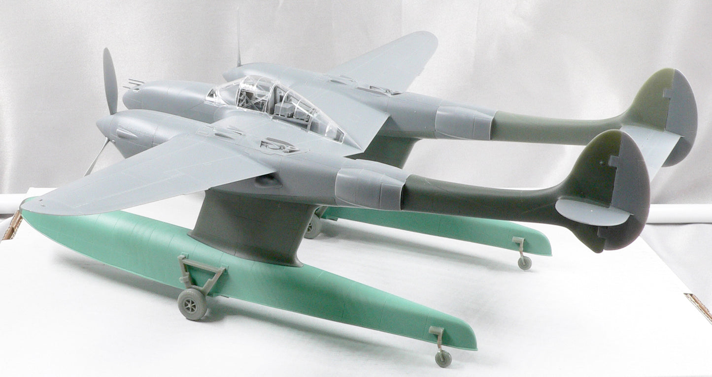 P-38 Floatplane conversion set for Tamiya kit P-38F/G 1/48 scale